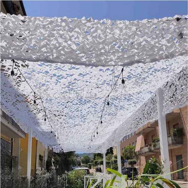 Ορθογώνιο Δίχτυ Παραλλαγής 3x4m Δίχρωμο Λευκό-Γκρι 120g/m² NORTENE